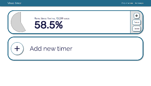 Приложение 'Визуальный таймер'